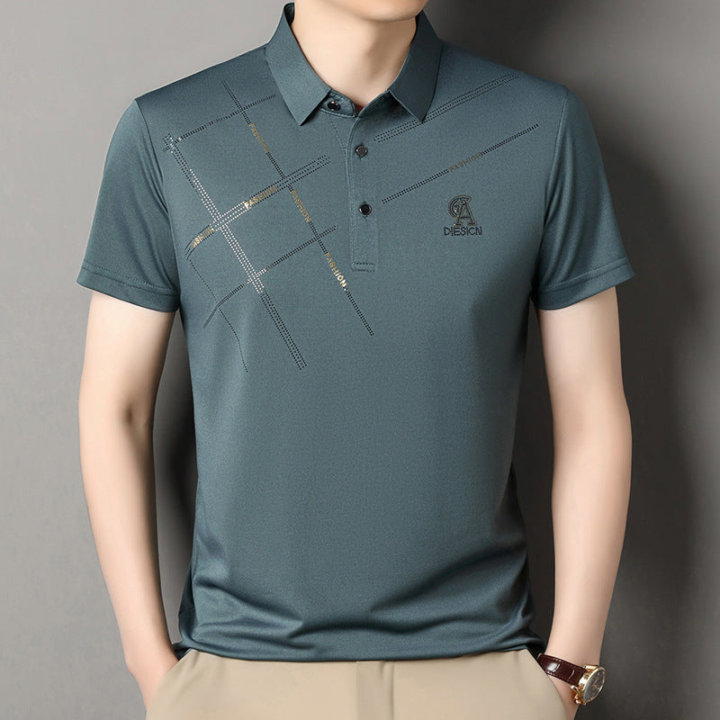 Solid color lapel POLO shirt