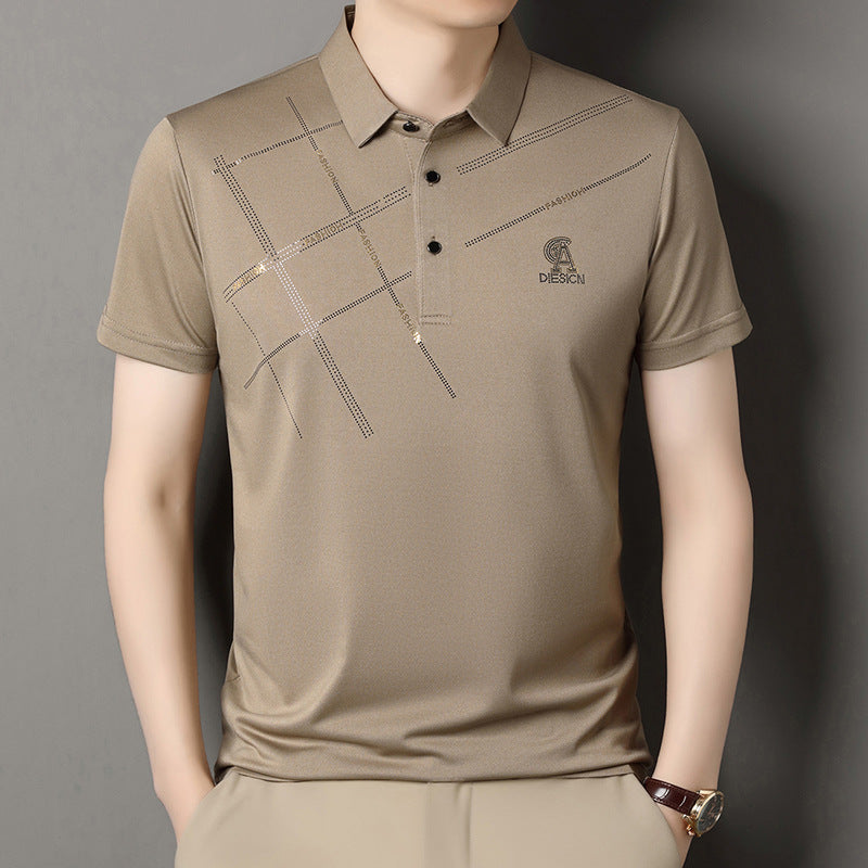 Solid color lapel POLO shirt