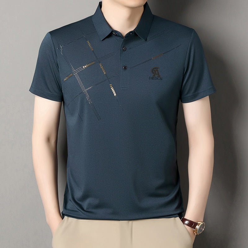 Solid color lapel POLO shirt