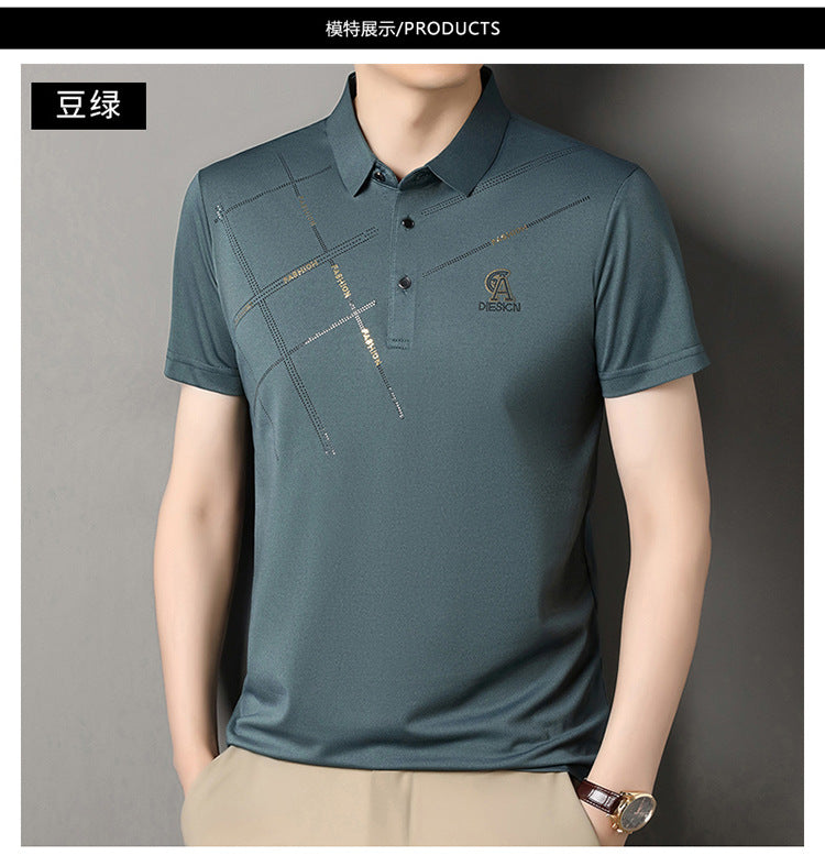 Solid color lapel POLO shirt