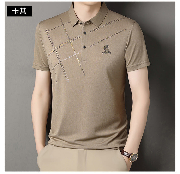 Solid color lapel POLO shirt