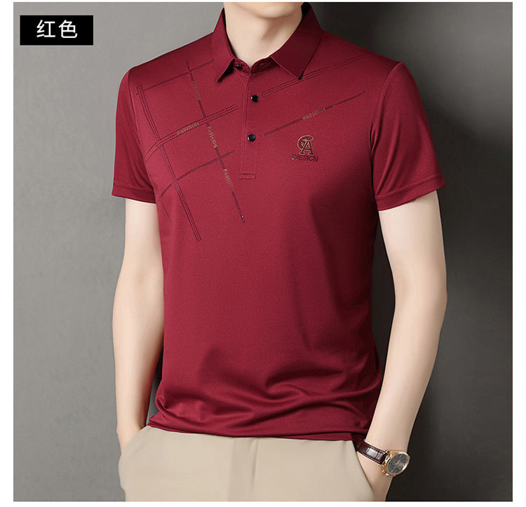 Solid color lapel POLO shirt