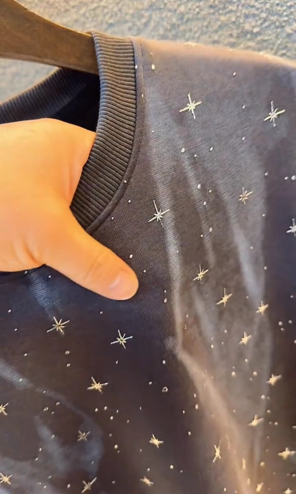 High elastic starry sky T-shirt