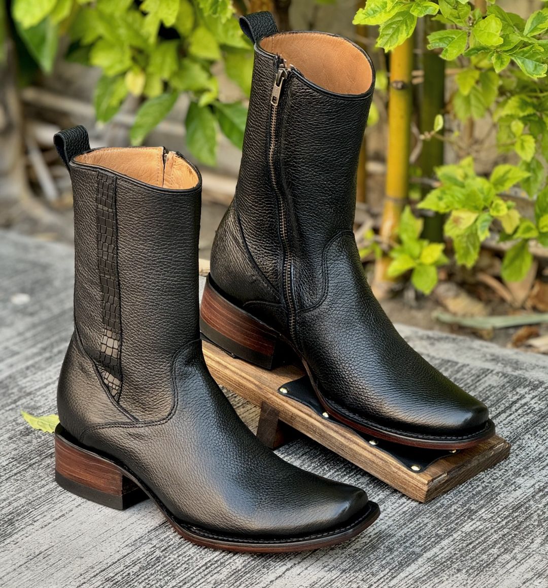 Italian Handmade Cowhide Knight Boots