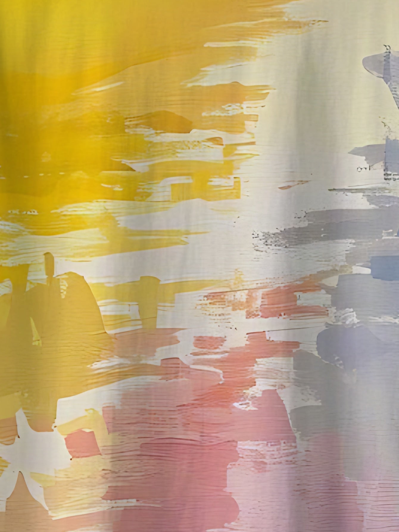 Gradient Minimalism Men's short-sleeved T-shirt summer T-shirt top full of print