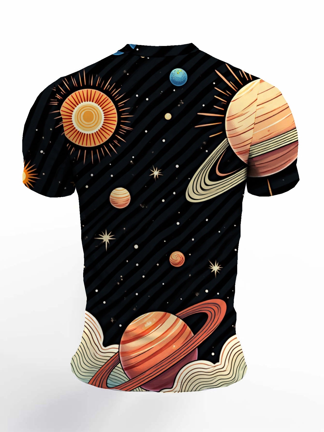 Gear Men's short-sleeved T-shirt summer T-shirt top full of print