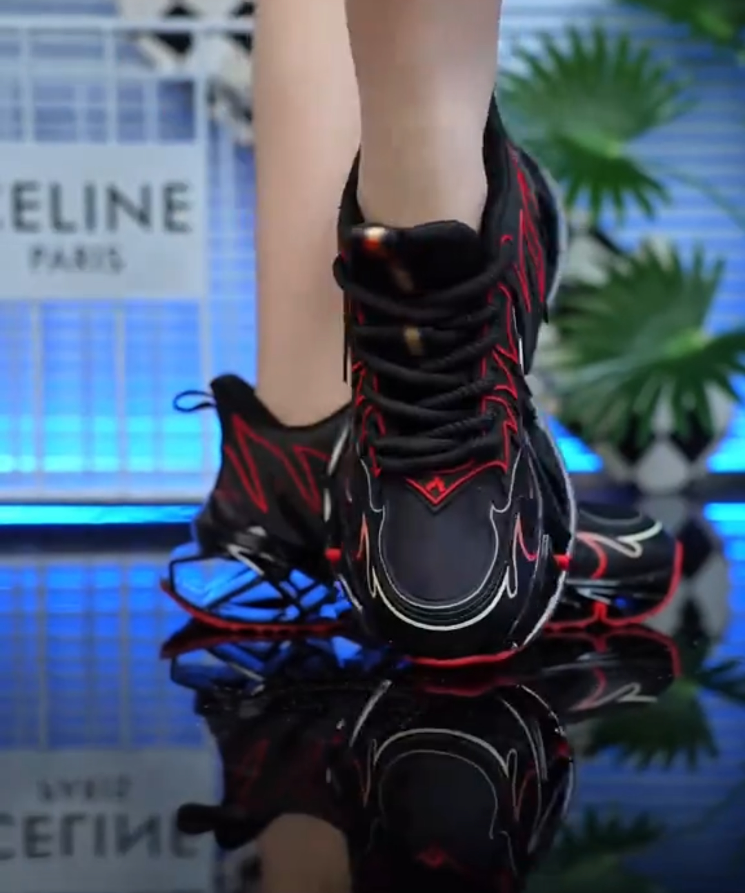 Trendy Thick-Soled Wear-Resistant Blade Running Shoes