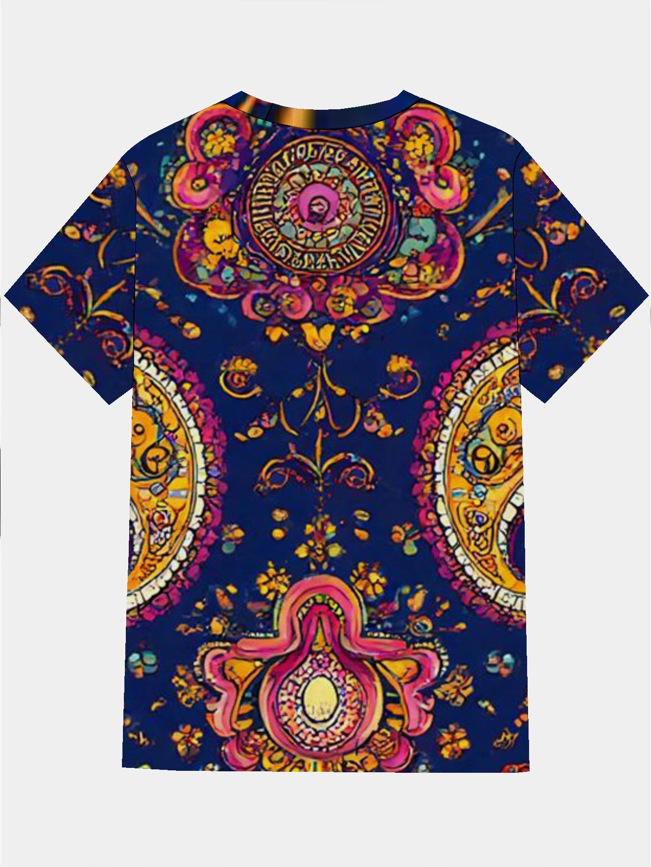 Lion Men's short-sleeved T-shirt summer T-shirt top full of print
