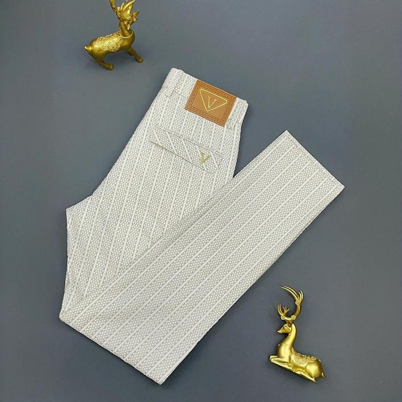 Plush elastic luxury trousers