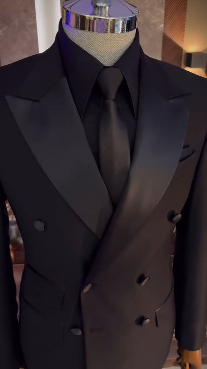 Double-breasted all-match suit