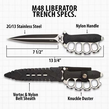 Multi-functional outdoor self-defense knife