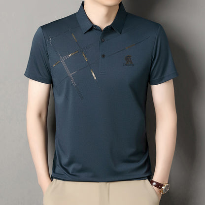 Solid color lapel POLO shirt