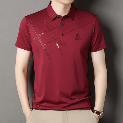 Solid color lapel POLO shirt