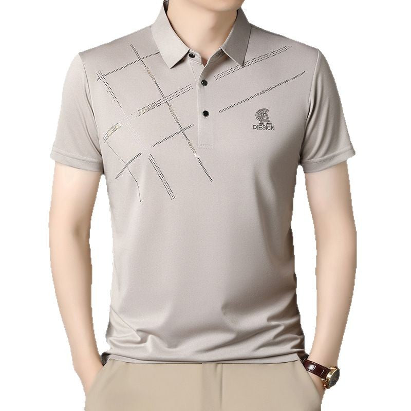 Solid color lapel POLO shirt