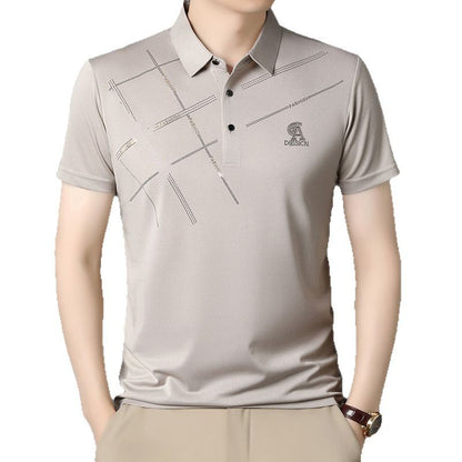 Solid color lapel POLO shirt