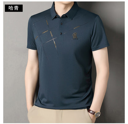 Solid color lapel POLO shirt