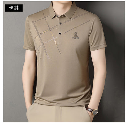 Solid color lapel POLO shirt