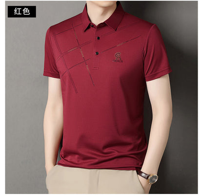 Solid color lapel POLO shirt
