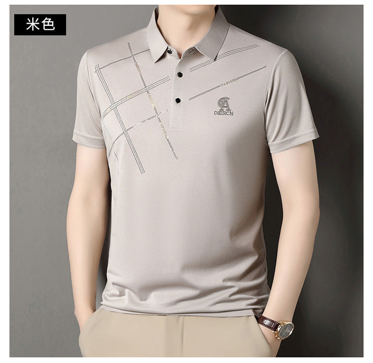 Solid color lapel POLO shirt