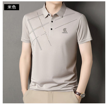 Solid color lapel POLO shirt