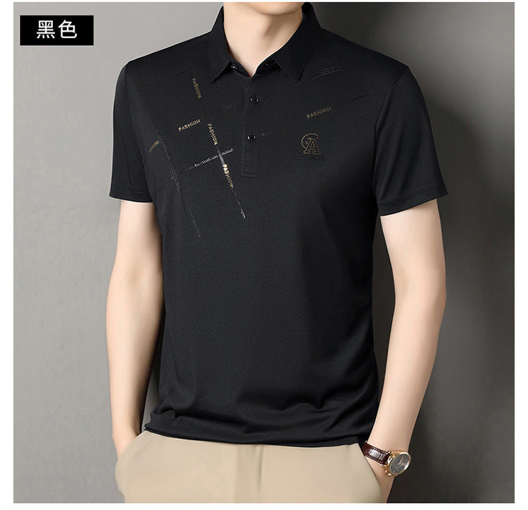 Solid color lapel POLO shirt