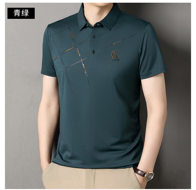 Solid color lapel POLO shirt