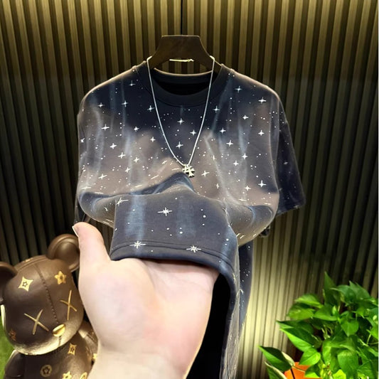 High elastic starry sky T-shirt