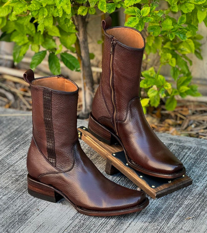 Italian Handmade Cowhide Knight Boots