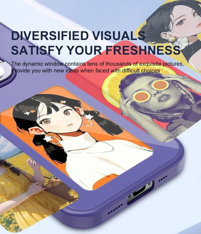 NFC Smart Ink Screen Magnetic Phone Case DIY Protective Cover