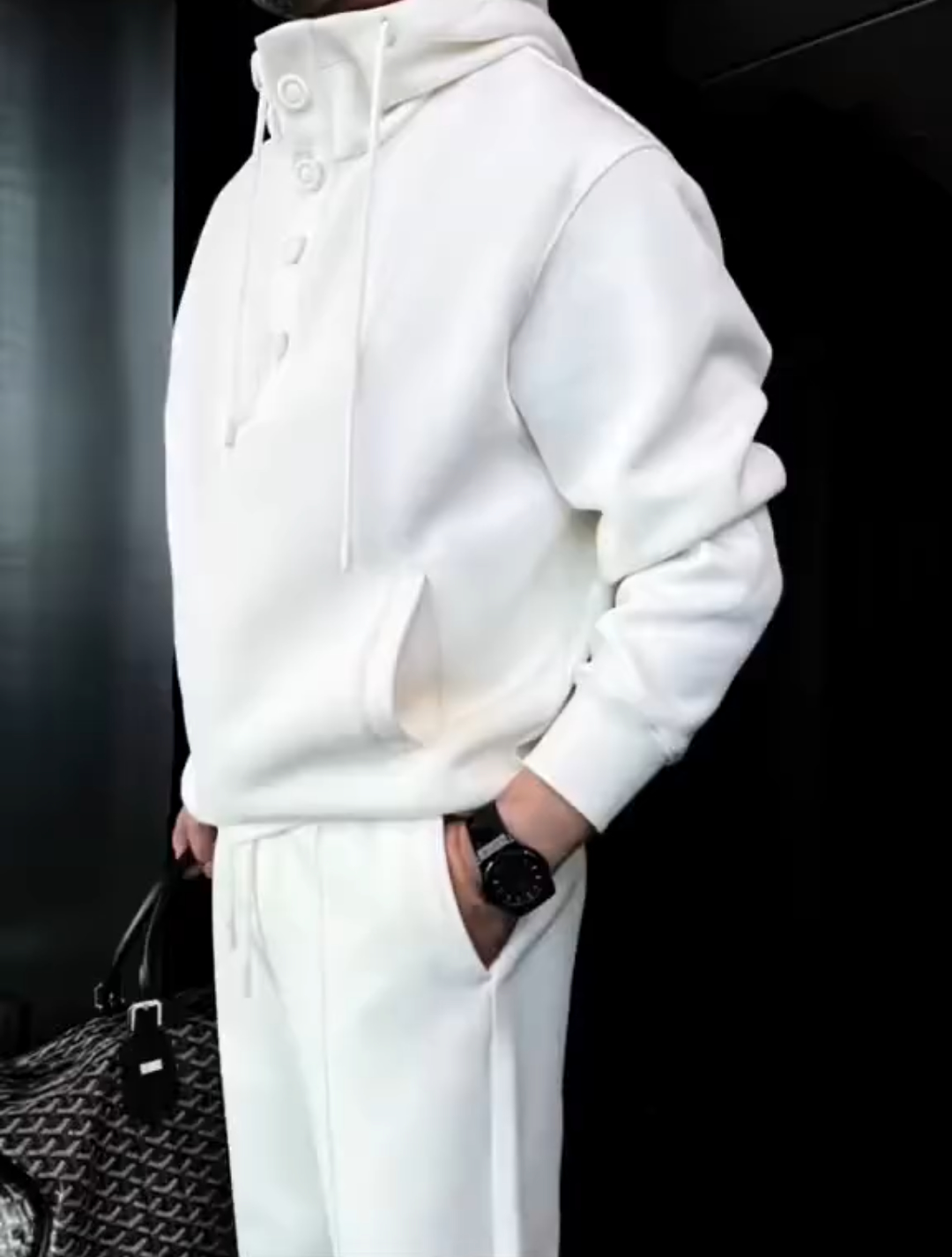 Hooded sweatshirt suit