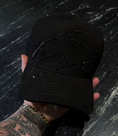 Shiny Long Chain Cap