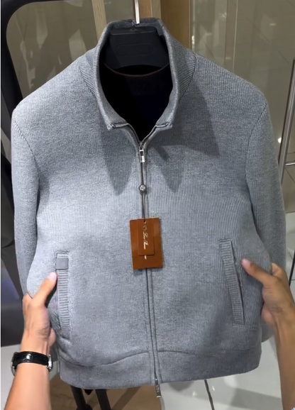 Thick knitted jacket