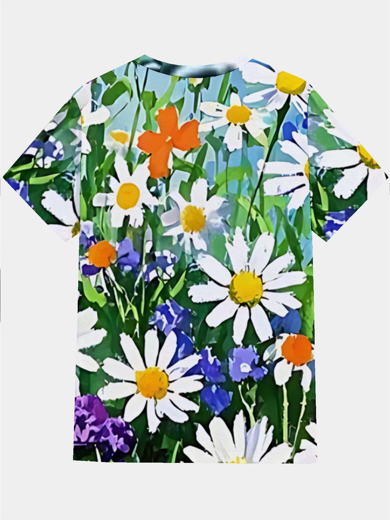 deer Men's short-sleeved T-shirt summer T-shirt top full of print