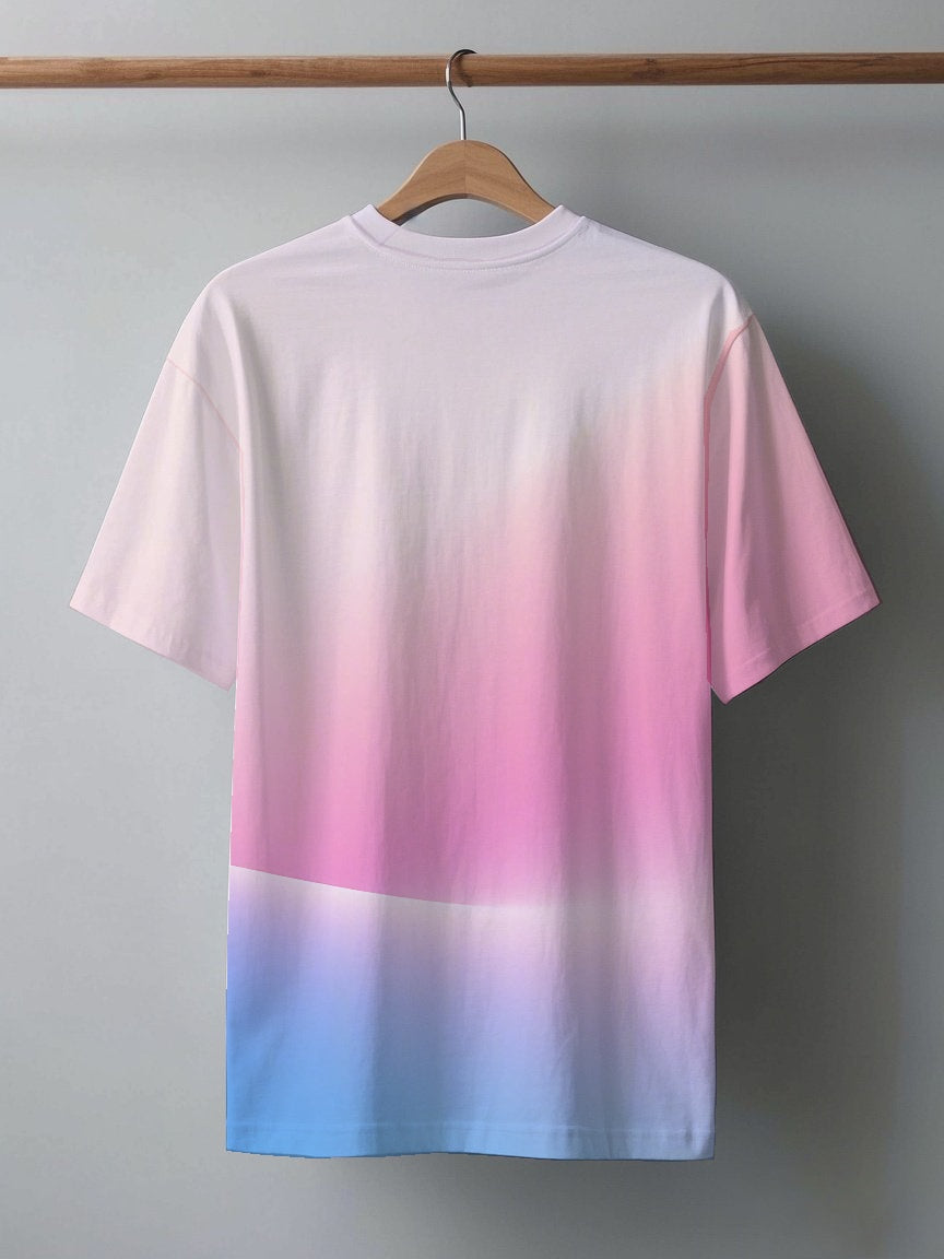 Planet Men's short-sleeved T-shirt summer T-shirt top full of print