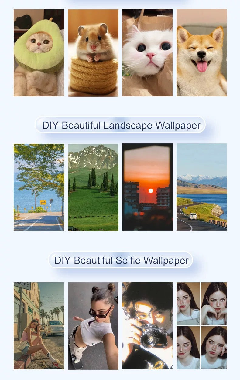 NFC Smart Ink Screen Magnetic Phone Case DIY Protective Cover