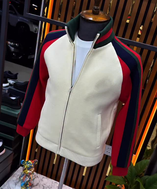 Autumn and winter color-block jacket