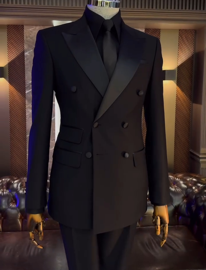 Double-breasted all-match suit