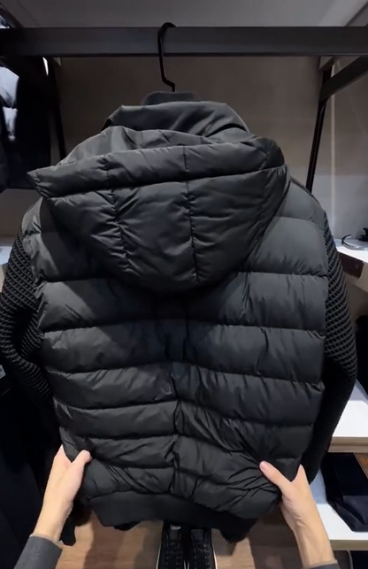 50% off ❄Classic knit patchwork thick down jacket