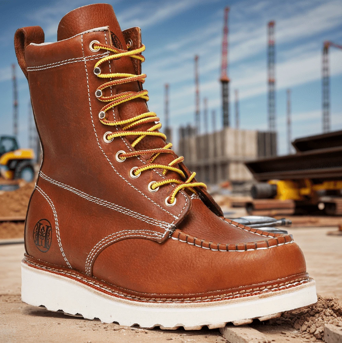 Stylish Classic 8" Soft Toe Men's Work Boots
