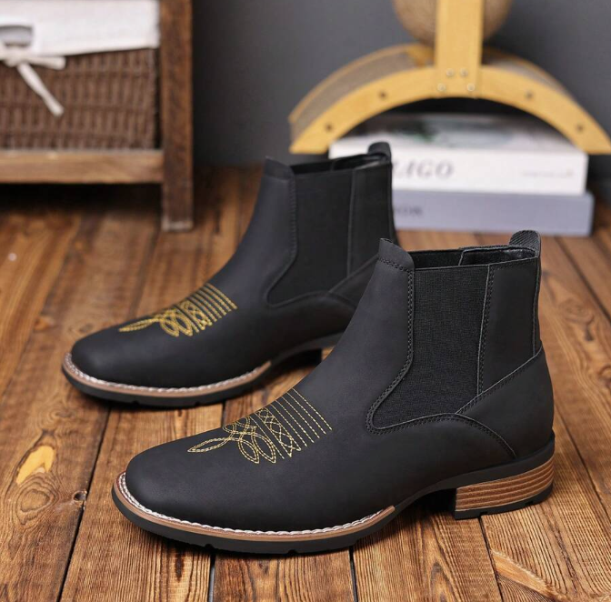 Men's Fabric Chelsea Boots