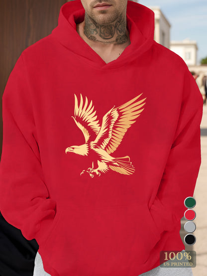 An emblem of American freedom Men's hooded sweatshirt