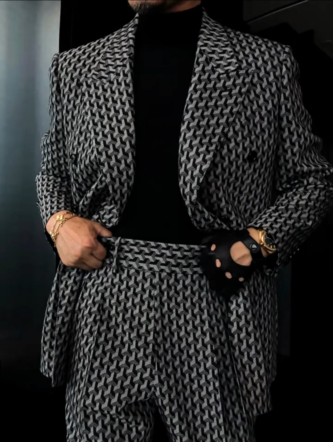 Houndstooth suit
