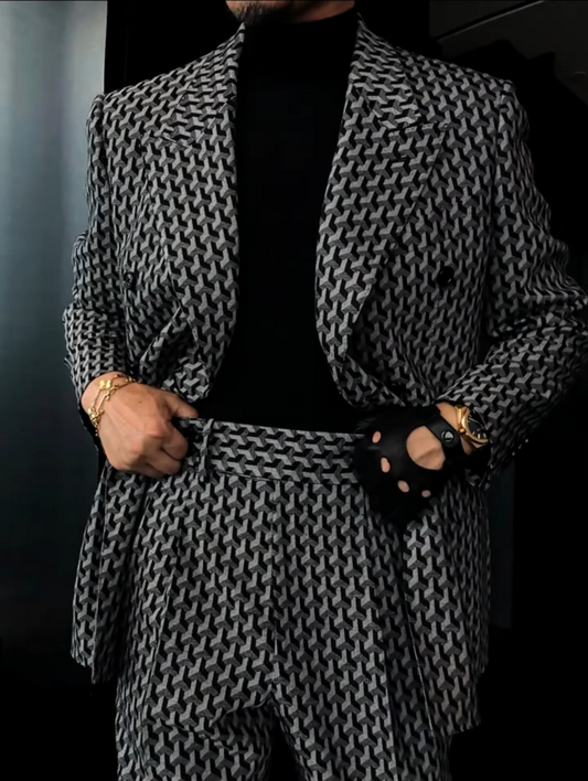 Houndstooth suit