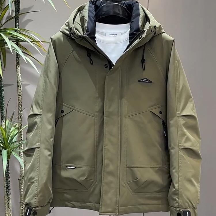 Thickened warm down casual jacket to keep out the cold