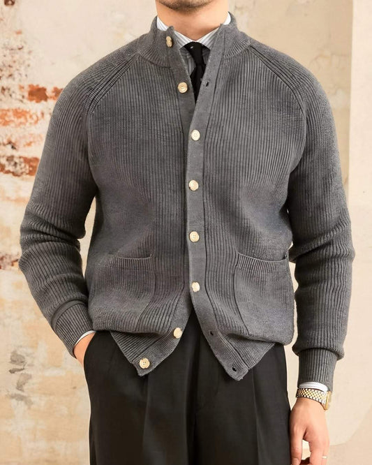 Men's high-end knitted jacket