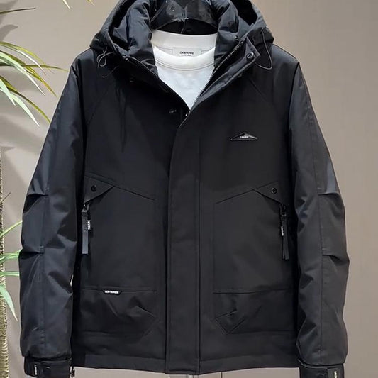 Thickened warm down casual jacket to keep out the cold