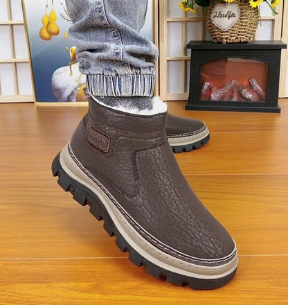 Men's New Warm Wool Integrated Snow Boots