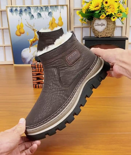 Men's New Warm Wool Integrated Snow Boots